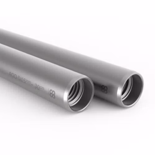 20cm 15MM Silver Rods 2pcs