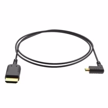 eXtraThin Angled Micro HDMI - HDMI Cable 40cm