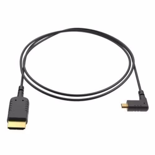 eXtraThin Angled Micro HDMI - HDMI Cable 40cm