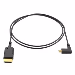 eXtraThin Angled Micro HDMI - HDMI Cable 40cm