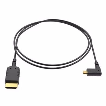 eXtraThin Angled Micro HDMI - HDMI Cable 40cm