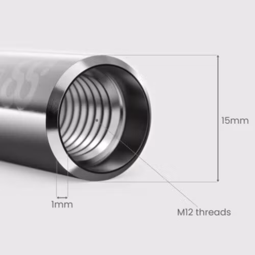 30cm 15MM Stainless Steel Rod 1pc