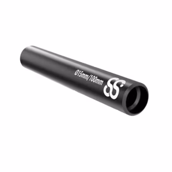 10cm 15MM Black Rods 2pcs