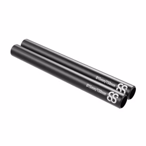 15cm 15MM Black Rods 2pcs
