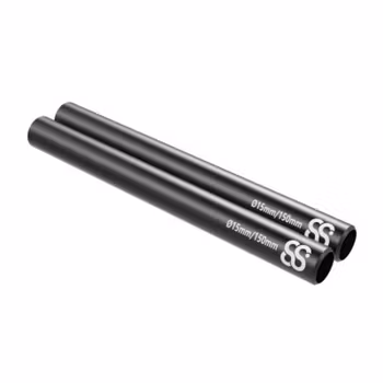 15cm 15MM Black Rods 2pcs