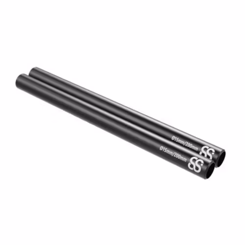 20cm 15MM Black Rods 2pcs