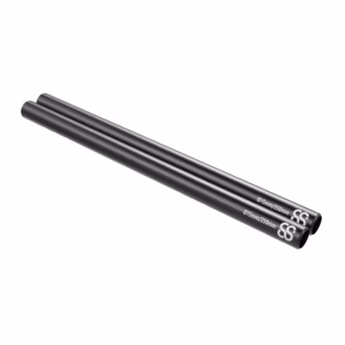 25cm 15MM Black Rods 2pcs