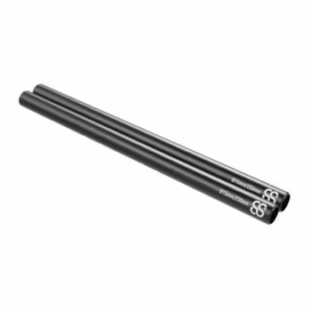 25cm 15MM Black Rods 2pcs
