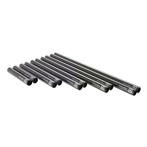 20cm 15MM Black Rods 2pcs