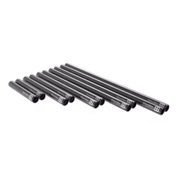 30cm 15MM Black Rods 2pcs