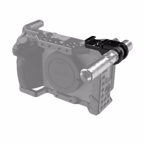 15mm Single Rod Clamp with Cold Shoe for Sony FX3 / FX30 Cage