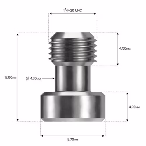 1/4"x20 Hex Screw - Camera Fixing Screw