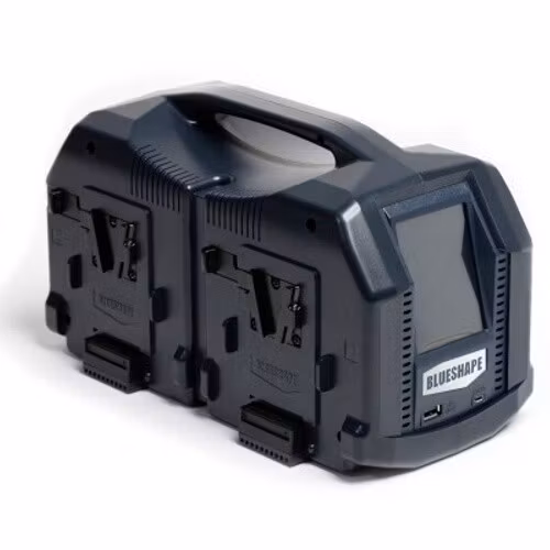 Studio charger Vlock batteries. Charges 4 batteries simulatenous