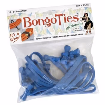 All-Blue BongoTies 10pc