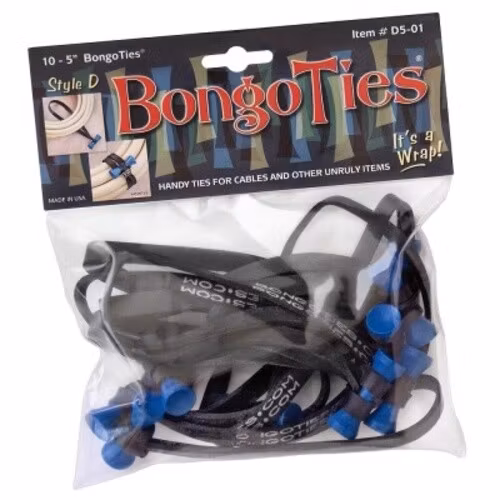 Azure - BongoTies 10-pack (BLUE Bongo Pin)