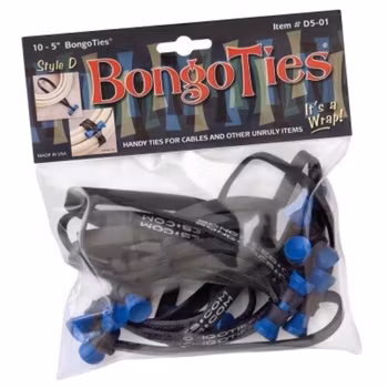 Azure - BongoTies 10-pack (BLUE Bongo Pin)