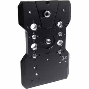 Quick Release plate for PBE Snap. Incl 1/4-20 and 3/8-16 anti-rotational attachements + V-mount clip