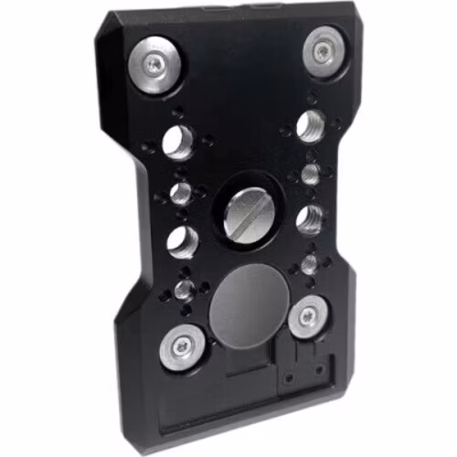Quick Release plate for PBE Snap. Incl 1/4-20 and 3/8-16 anti-rotational attachements + V-mount clip