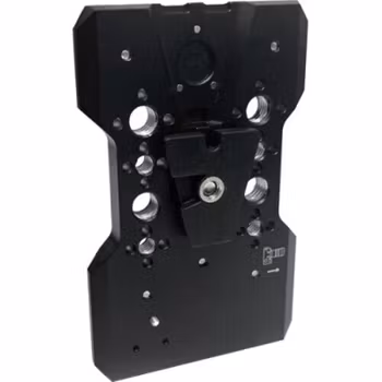 Quick Release plate for PBE Snap. Incl 1/4-20 and 3/8-16 anti-rotational attachements + V-mount clip