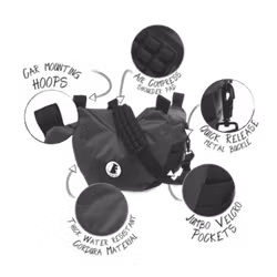 RAT BAG-LARGE Professional Steady Saddle (camera stabilizer) V3 True Black