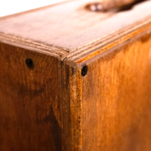HALF sized Apple Box (handmade & stained)