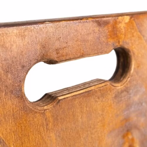 PANCAKE sized Apple Box (handmade & stained)