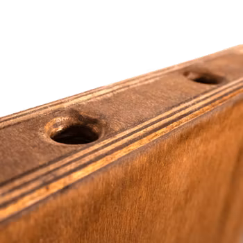 QUARTER sized Apple Box (handmade & stained)