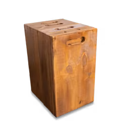 APPLE BOX SET (4pcs) -handmade & stained