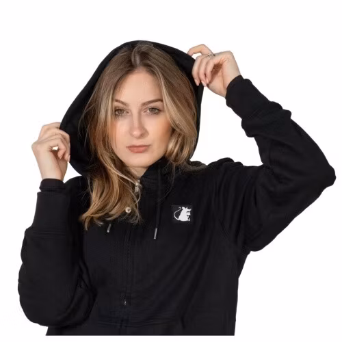 Focus Rat Zipper Hoodie - S