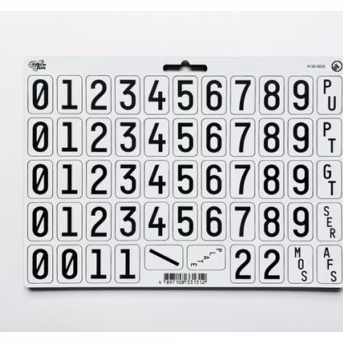 Wet Weather Tags White/Black