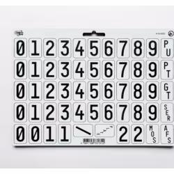 Wet Weather Tags White/Black