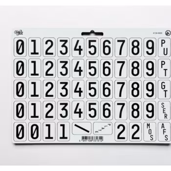 Wet Weather Tags White/Black
