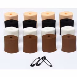 Foam-O''s small, 16 universal soft foam microphone mounts, 4 different colors