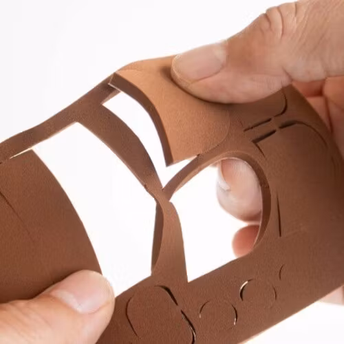 Silencer Set, precut foam pads with adhesive backing, BROWN