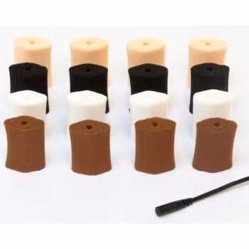 Foam-O''s small, 16 universal soft foam microphone mounts, 4 different colors