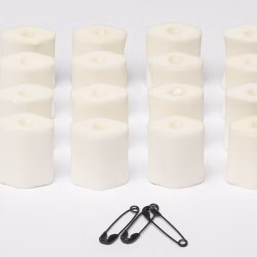 Foam-O''s small, 16 universal soft foam microphone mounts, White