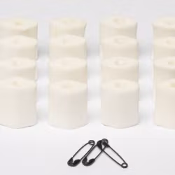 Foam-O''s small, 16 universal soft foam microphone mounts, White