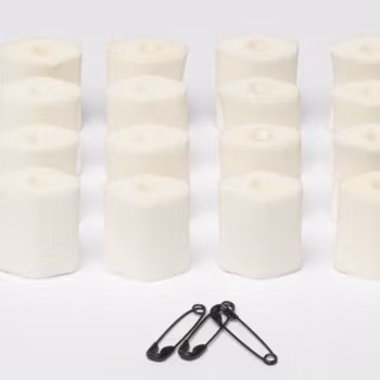 Foam-O''s small, 16 universal soft foam microphone mounts, White