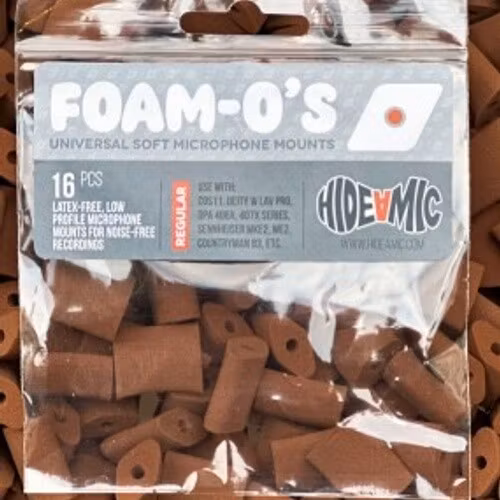 Foam-O''s regular, 16 universal foam microphone mounts, Brown