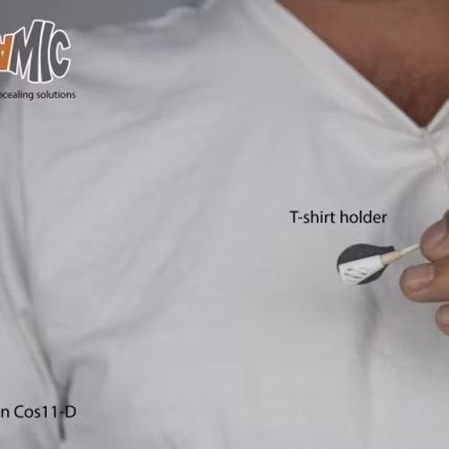 Sanken COS11, single piece, T-Shirt-Holder, white