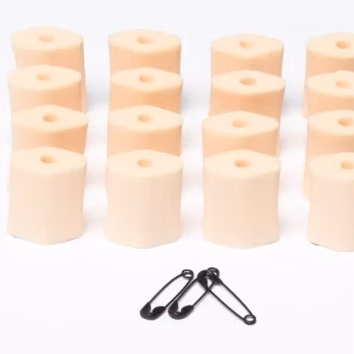 Foam-O''s small, 16 universal soft foam microphone mounts, Beige