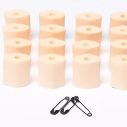 Foam-O''s small, 16 universal soft foam microphone mounts, Beige
