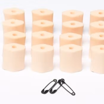 Foam-O''s small, 16 universal soft foam microphone mounts, Beige