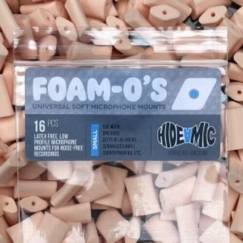 Foam-O''s small, 16 universal soft foam microphone mounts, Beige