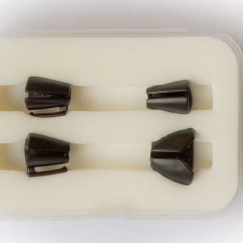 set for DPA 4060/4061/4071, 4 different holders in case, Black