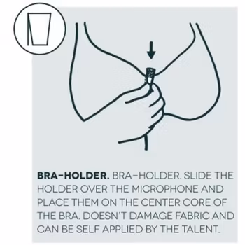 DPA 4060/4061/4071 single piece, Bra-holder, Black