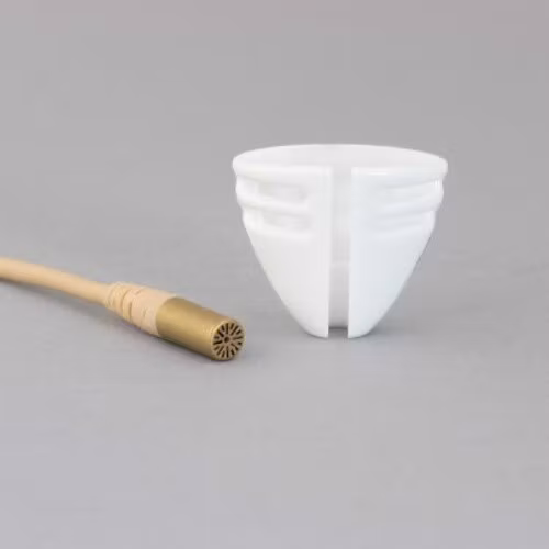 DPA6060/6061 and Sennheiser MKE1, single piece, Tie-holder, White
