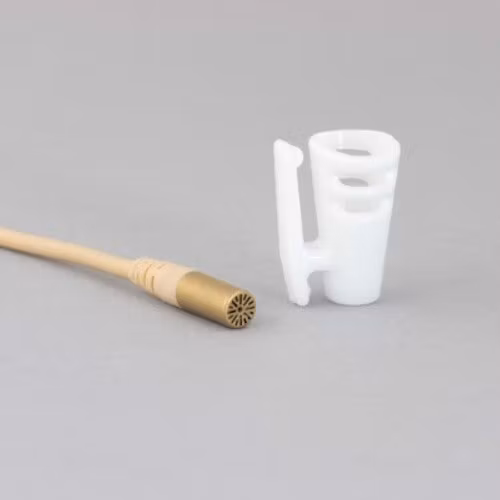 DPA6060/6061 and Sennheiser MKE1, single piece, Shirt-holder, White