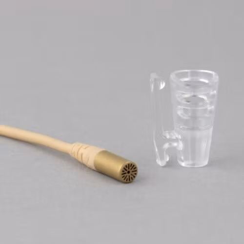 DPA6060/6061 and Sennheiser MKE1, single piece, Shirt-holder, Transparent