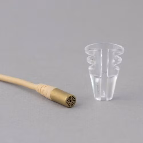 DPA6060/6061 and Sennheiser MKE1, single piece, T-shirt-holder, Transparent